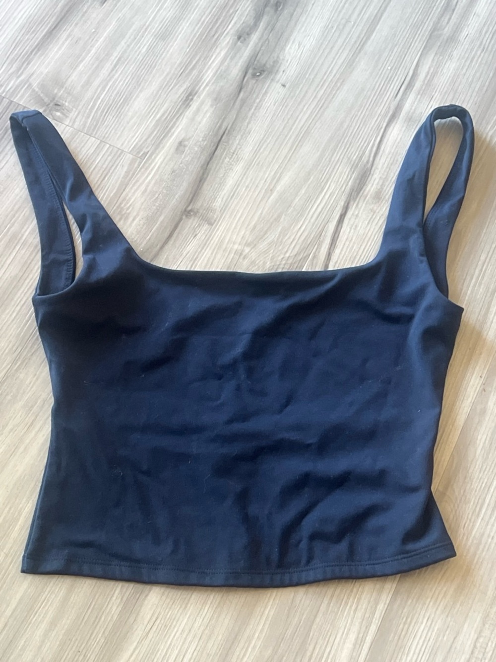 Garage Women’s Square Neck Backless Tank Top - Navy